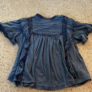 Free People Short Sleeve Belle Top